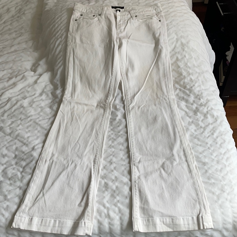 Banana Republic Size 27/4 White straight cut jeans